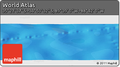 Political Panoramic Map of the Area around 35° 6' 5" S, 89° 10' 30" W