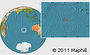 Satellite Location Map of the area around 35° 6' 5" S, 92° 43' 29" E