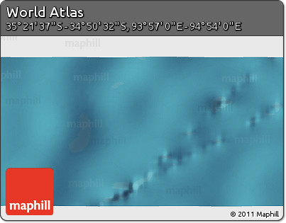 Satellite 3D Map of the Area around 35° 6' 5" S, 94° 25' 30" E