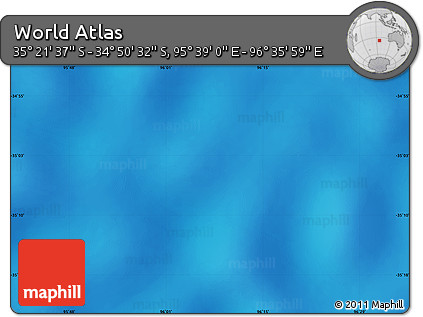 Physical Map of the Area around 35° 6' 5" S, 96° 7' 30" E