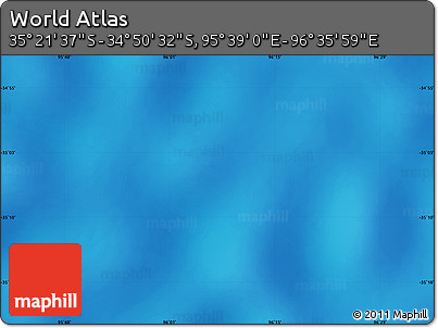 Physical Map of the Area around 35° 6' 5" S, 96° 7' 30" E