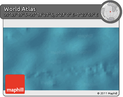 Satellite 3D Map of the Area around 35° 33' 50" S, 0° 55' 29" E