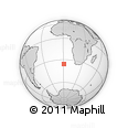 Outline Map of the Area around 35° 33' 50" S, 0° 55' 29" E, rectangular outline