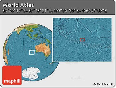 Satellite Location Map of the Area around 35° 33' 50" S, 106° 19' 29" E