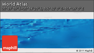 Physical Panoramic Map of the Area around 35° 33' 50" S, 107° 10' 30" E