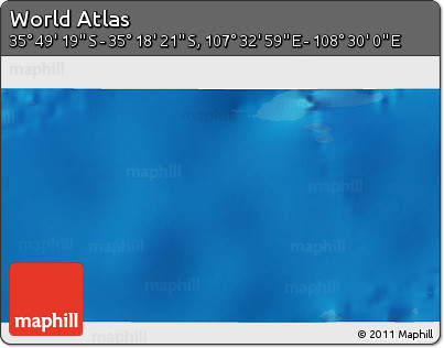 Physical 3D Map of the Area around 35° 33' 50" S, 108° 1' 30" E