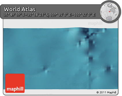 Satellite 3D Map of the Area around 35° 33' 50" S, 109° 43' 29" E