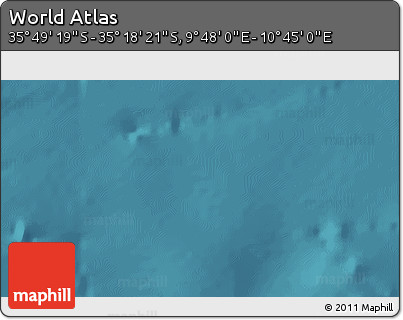 Satellite 3D Map of the Area around 35° 33' 50" S, 10° 16' 30" E