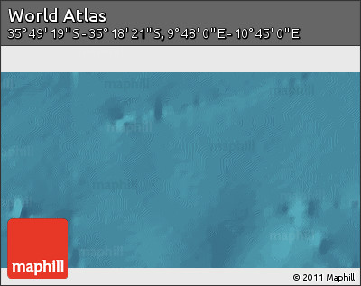 Satellite 3D Map of the Area around 35° 33' 50" S, 10° 16' 30" E