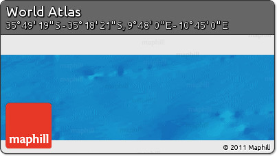 Physical Panoramic Map of the Area around 35° 33' 50" S, 10° 16' 30" E
