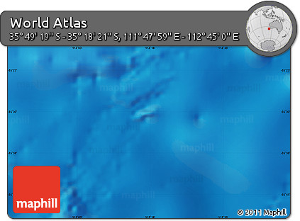 Physical Map of the Area around 35° 33' 50" S, 112° 16' 30" E