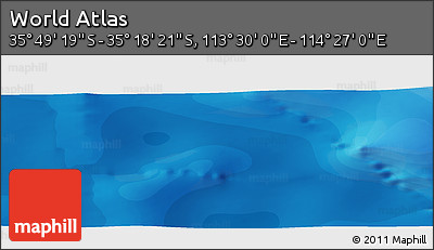 Political Panoramic Map of the Area around 35° 33' 50" S, 113° 58' 29" E
