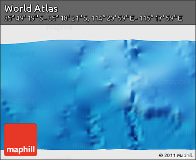 Physical 3D Map of the Area around 35° 33' 50" S, 114° 49' 29" E