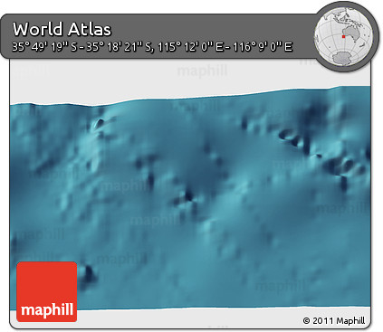 Satellite 3D Map of the Area around 35° 33' 50" S, 115° 40' 30" E