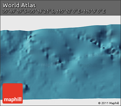 Satellite 3D Map of the Area around 35° 33' 50" S, 115° 40' 30" E