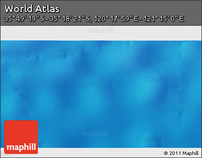 Physical 3D Map of the Area around 35° 33' 50" S, 120° 46' 30" E