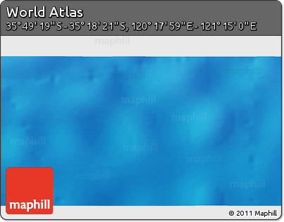 Physical 3D Map of the Area around 35° 33' 50" S, 120° 46' 30" E