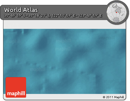 Satellite 3D Map of the Area around 35° 33' 50" S, 123° 19' 29" E