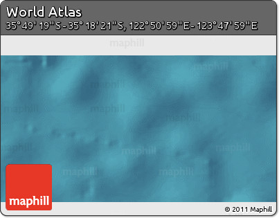 Satellite 3D Map of the Area around 35° 33' 50" S, 123° 19' 29" E