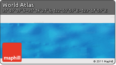 Physical Panoramic Map of the Area around 35° 33' 50" S, 123° 19' 29" E