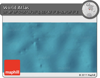Satellite 3D Map of the Area around 35° 33' 50" S, 124° 10' 30" E