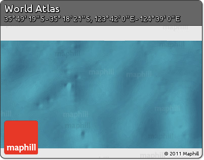 Satellite 3D Map of the Area around 35° 33' 50" S, 124° 10' 30" E