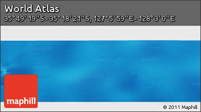 Physical Panoramic Map of the Area around 35° 33' 50" S, 127° 34' 30" E