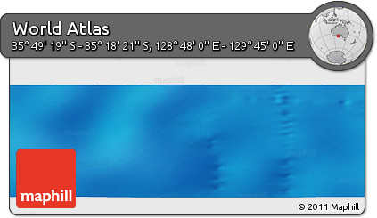 Physical Panoramic Map of the Area around 35° 33' 50" S, 129° 16' 30" E