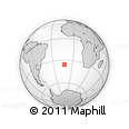 Outline Map of the Area around 35° 33' 50" S, 12° 40' 30" W, rectangular outline