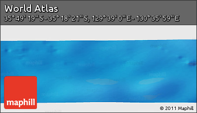 Physical Panoramic Map of the Area around 35° 33' 50" S, 130° 7' 30" E