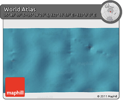 Satellite 3D Map of the Area around 35° 33' 50" S, 132° 40' 30" E