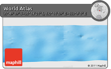 Physical Panoramic Map of the Area around 35° 33' 50" S, 132° 40' 30" E
