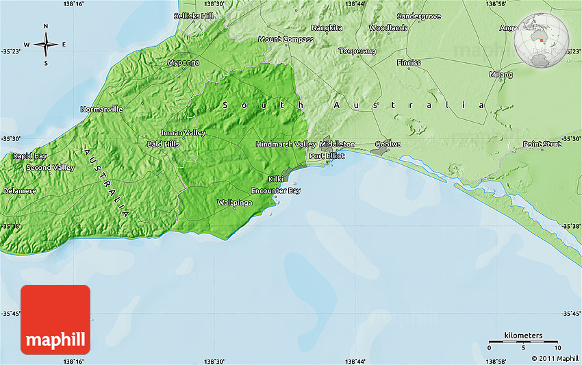 Political Map of Victor Harbour