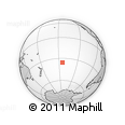 Outline Map of the Area around 35° 33' 50" S, 144° 25' 30" W, rectangular outline