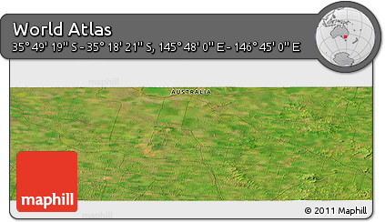 Satellite Panoramic Map of the Area around 35° 33' 50" S, 146° 16' 30" E