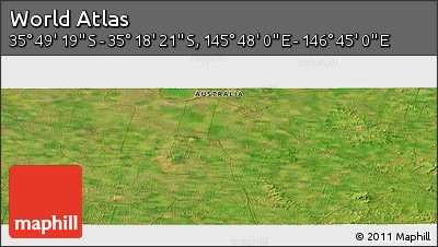 Satellite Panoramic Map of the Area around 35° 33' 50" S, 146° 16' 30" E