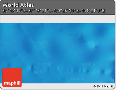 Physical 3D Map of the Area around 35° 33' 50" S, 153° 55' 30" E