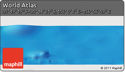 Physical Panoramic Map of the Area around 35° 33' 50" S, 156° 28' 29" E