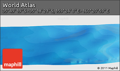 Political Panoramic Map of the Area around 35° 33' 50" S, 159° 52' 30" E