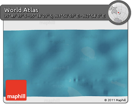Satellite 3D Map of the Area around 35° 33' 50" S, 162° 25' 30" E