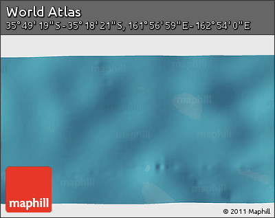 Satellite 3D Map of the Area around 35° 33' 50" S, 162° 25' 30" E