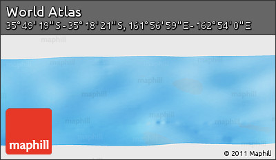 Physical Panoramic Map of the Area around 35° 33' 50" S, 162° 25' 30" E