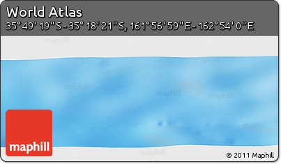 Physical Panoramic Map of the Area around 35° 33' 50" S, 162° 25' 30" E