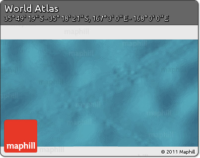 Satellite 3D Map of the Area around 35° 33' 50" S, 167° 31' 30" E