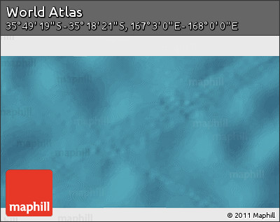 Satellite 3D Map of the Area around 35° 33' 50" S, 167° 31' 30" E
