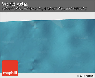 Satellite 3D Map of the Area around 35° 33' 50" S, 169° 13' 29" E