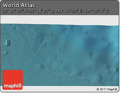 Satellite 3D Map of the Area around 35° 33' 50" S, 175° 10' 30" E