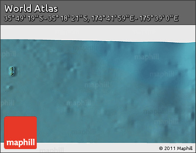Satellite 3D Map of the Area around 35° 33' 50" S, 175° 10' 30" E
