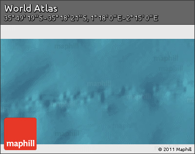 Satellite 3D Map of the Area around 35° 33' 50" S, 1° 46' 29" E