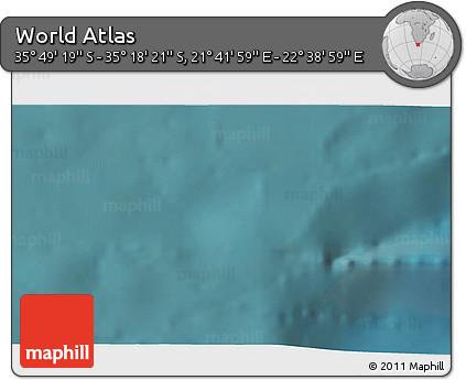 Satellite 3D Map of the Area around 35° 33' 50" S, 22° 10' 29" E